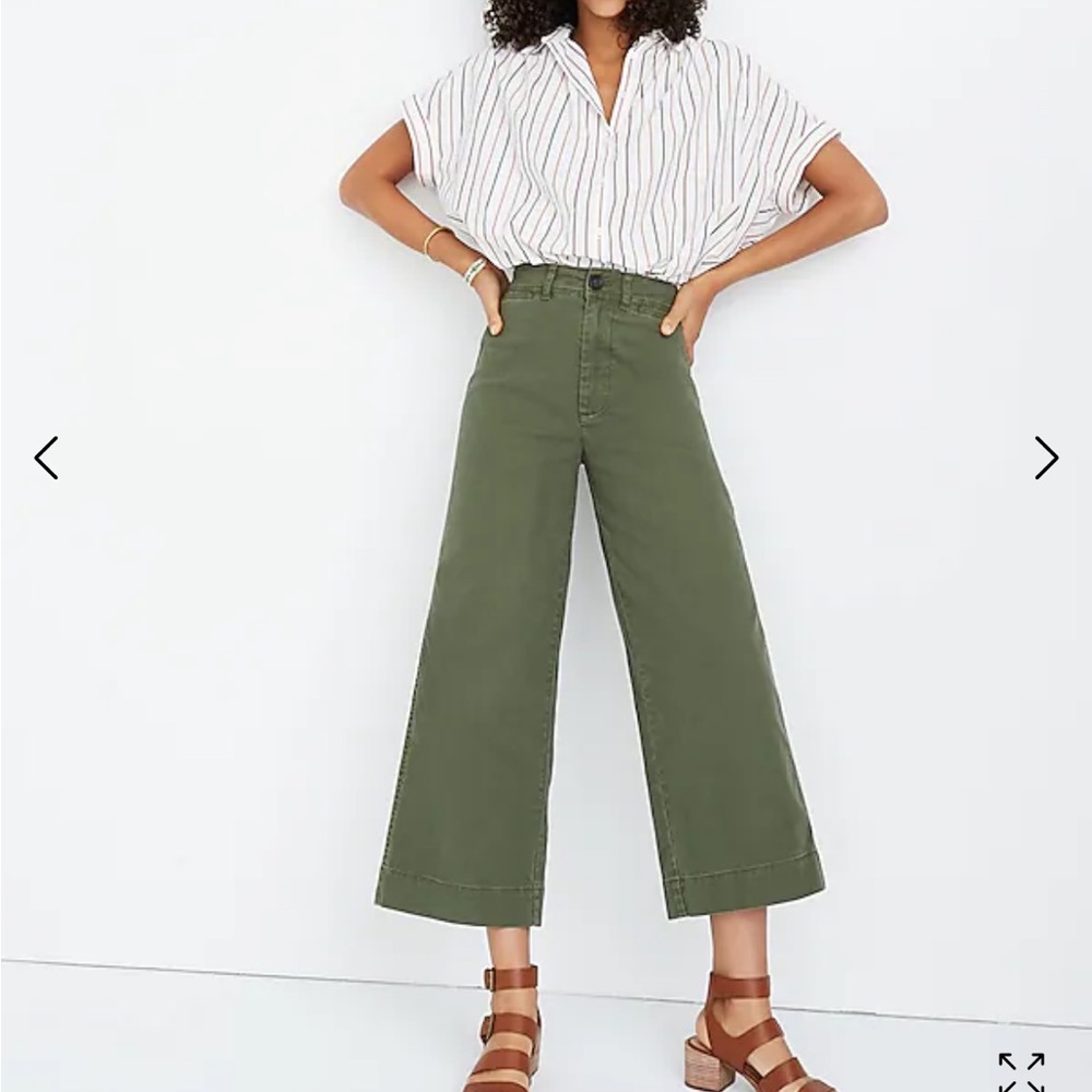 Madewell Emmett Wide Leg Crop Pants